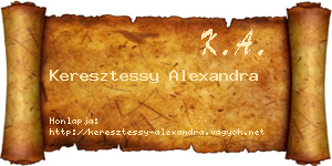 Keresztessy Alexandra névjegykártya