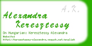 alexandra keresztessy business card